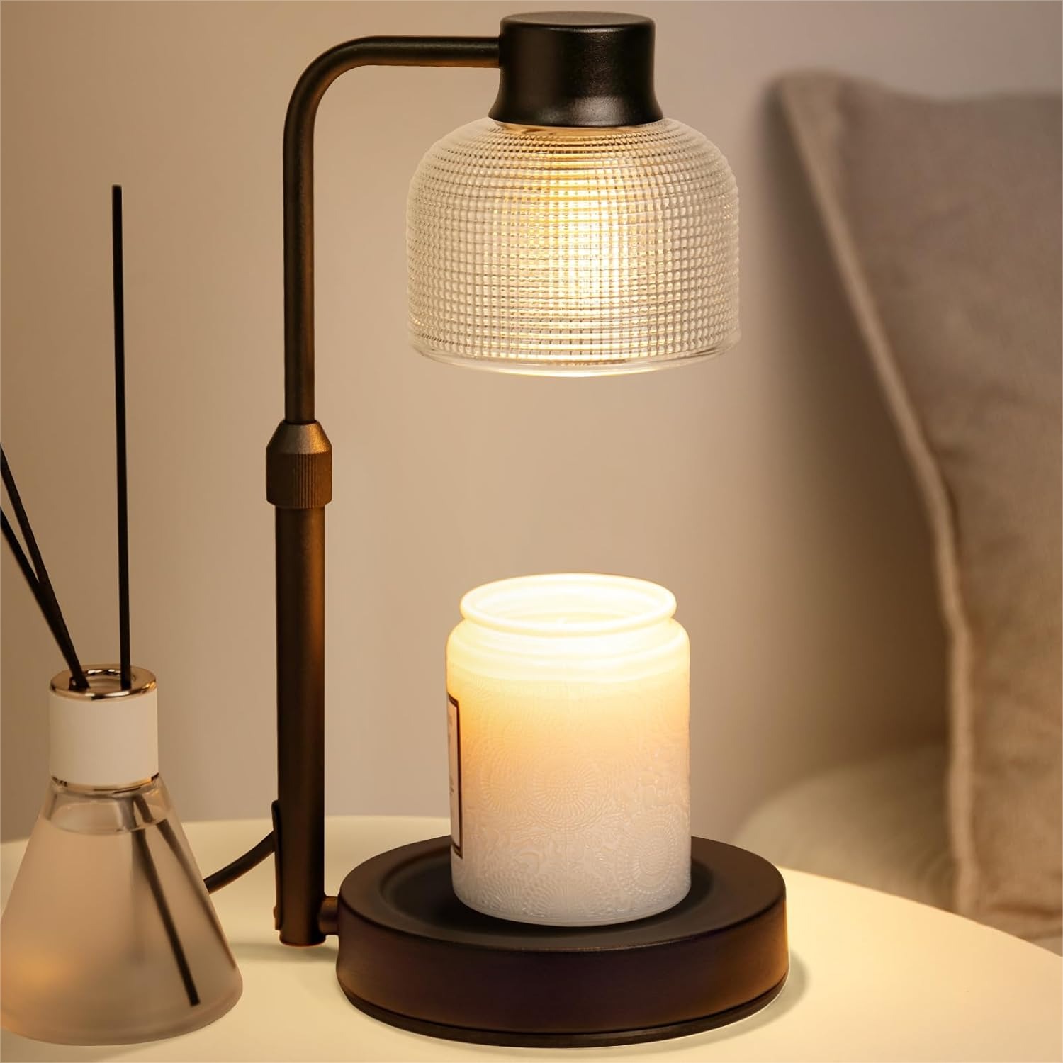 Wax Warmer - Lampe chauffe-bougie avec minuterie - Chauffe-cire