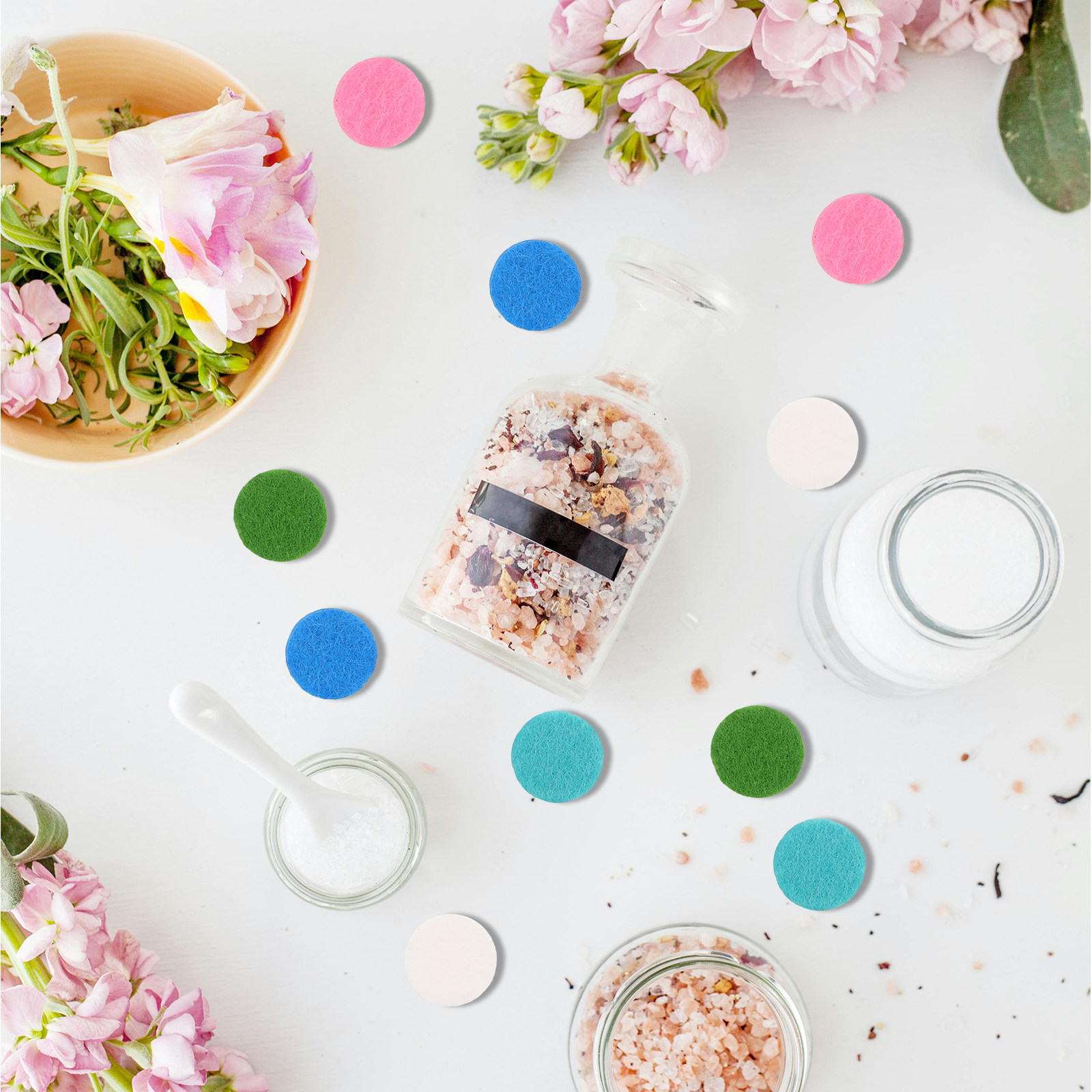 Aromatherapy Diffuser - 50 pièces de tampons parfumés ronds