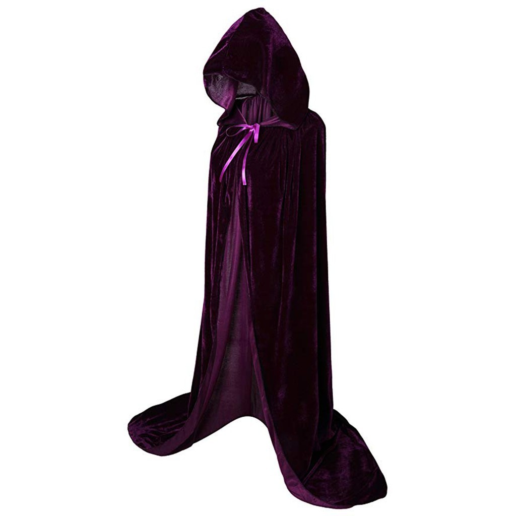 Bathrobe - Cape gothique à capuche pour Halloween,