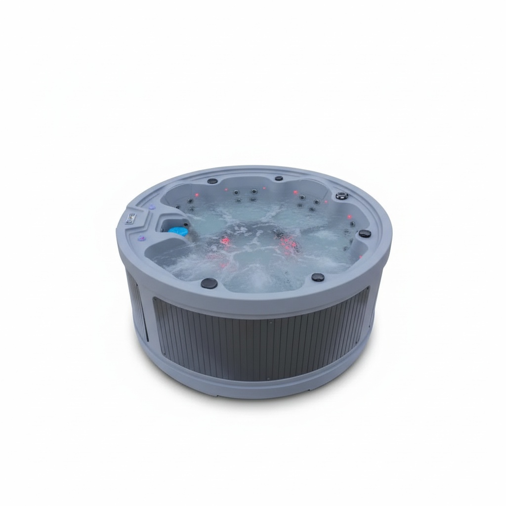 Hot Tub - Spa rond pour 7 personnes, bain