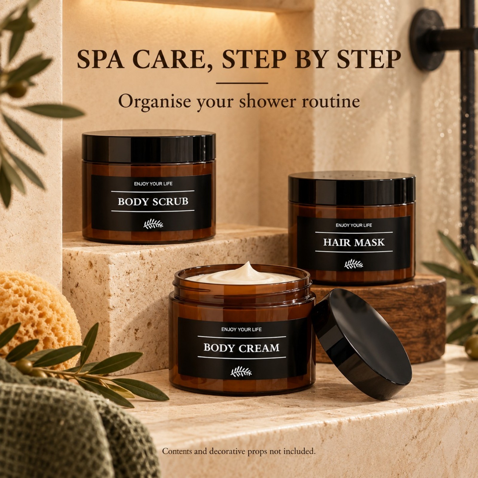 Lot de 3 bocaux de rangement p - Bath Salts avis et prix